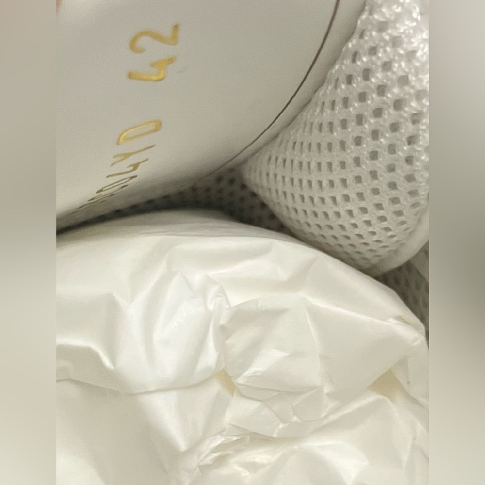 Valentino White Perforated V-Logo Sneakers - Picture 9 of 14